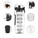 1000ml Sports Bottle Fruit Water Bottle Plastic Portable Outdoor Camping Hand Cup Space Cup