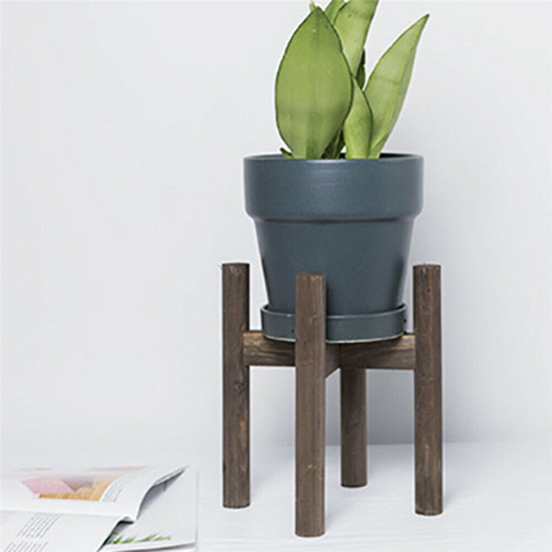 Wood Flower Pot Potted Rack Holder Modern Home Display Plant Stand for Indoors Decorations