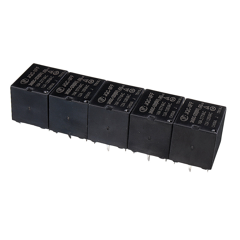 5Pcs HF3FF-JQC-3FF- 5VDC-1ZS 12VDC-1ZS 24VDC-1ZS DIP4 5V 12V 24V DC 10A Relay Module