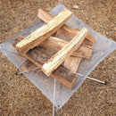 Outdoor Portable Incinerator Folding BBQ Grill Camping Stainless Steel Charcoal Wood Stove