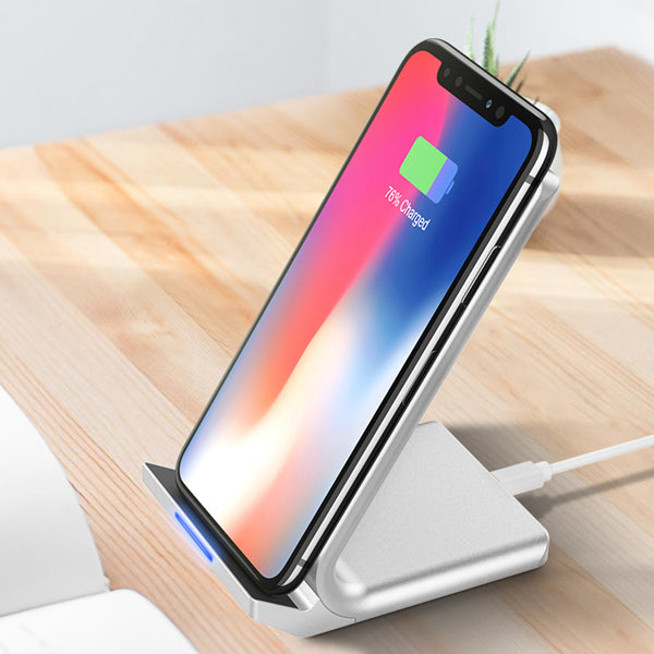 FLOVEME Qi Wireless Charger Desktop Phone Holder For iPhone X 8Plus Xiaomi Mix 2S S9+ S8 Note 8