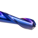 Drillpro 10Pcs 3.175mm Shank 0.8x8mm Nano Blue Coated Spiral Ball Nose End Mill CNC Milling Cutter