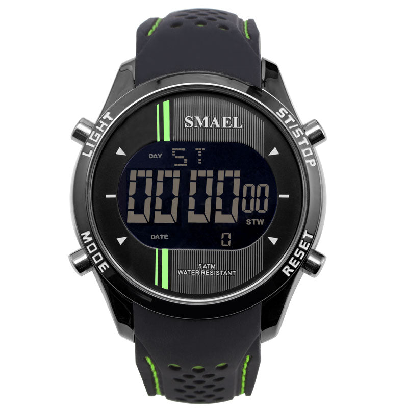 SMAEL 1283 Digital Watch LED Men Sport Outdoor Silicone Strap Military Male Wrist Watch