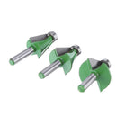 Drillpro 3pcs 8mm Shank 15/22.5/30 Degree Router Bit Chamfer Bevel Edging Woodworking Cutter