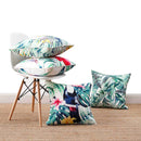 COMO LIVING Tropical Rainforest Hand-painted Pillow Cotton Cushion Flowers Floral Pillow For Sofa Chair