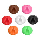 30pcs Car Fastener Self-adhesive Wire Tie Cable Mount Line Computer USB Finishing Folder fixed Clip