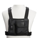 Multi-function Walkie Talkie Chest Pocket Pack Handset Radio Holder Bag Carry Case for Two Way Radio