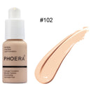 PHOERA Coverage Concealer Liquid Foundation Longlasting Cosmetic Moisturizing