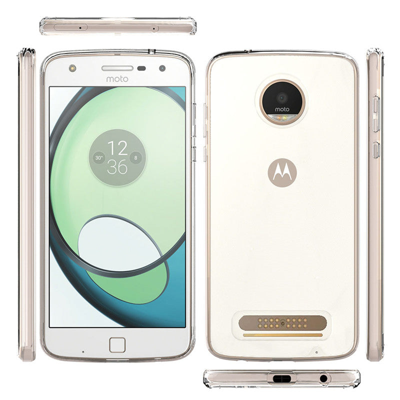 Bakeey Transparent Shockproof Soft TPU Back Cover Protective Case for Lenovo Moto Z2 Play