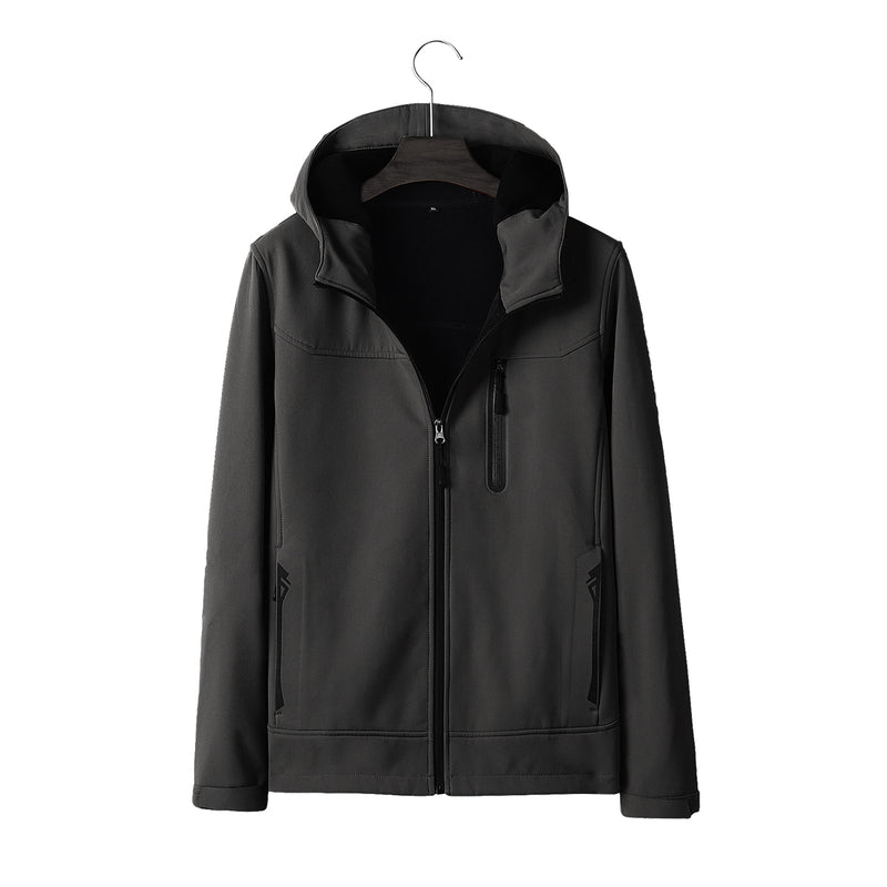 Man Electronic USB Heated Jacket Intelligent Heating Hooded Work Motorcycle Skiing Riding Coat