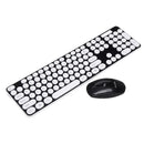 Ultra Thin Mute 2.4GHz Wireless 101 Keys Keyboard and 1600DPI Mouse Combo Set for Desktop Laptop