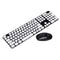Ultra Thin Mute 2.4GHz Wireless 101 Keys Keyboard and 1600DPI Mouse Combo Set for Desktop Laptop