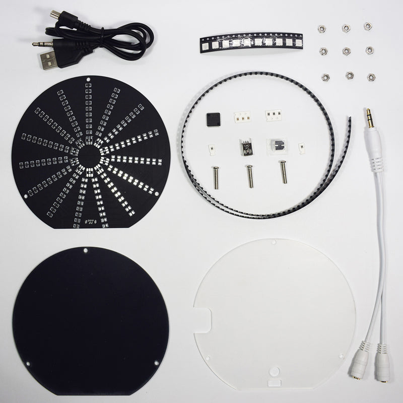 Geekcreit LED Circular Audio Visualizer Music Spectrum Display DIY Kit