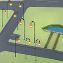 5Pcs Scale 1:87 Model Railway Lamppost Lamps LED Street Garden Train Light