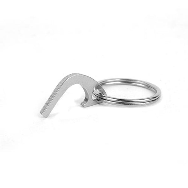 Mini Stainless Steel Bottle Opener Multifunctional EDC Gadget with Key Ring
