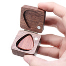 3 Pcs Wooden Heart-shaped Guitar Picks with Wooden Box