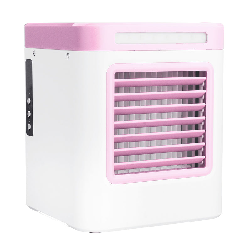 USB Portable Electric Mini Air Cooler 3 Modes Wind Speed Negative Ion Cooling Fan