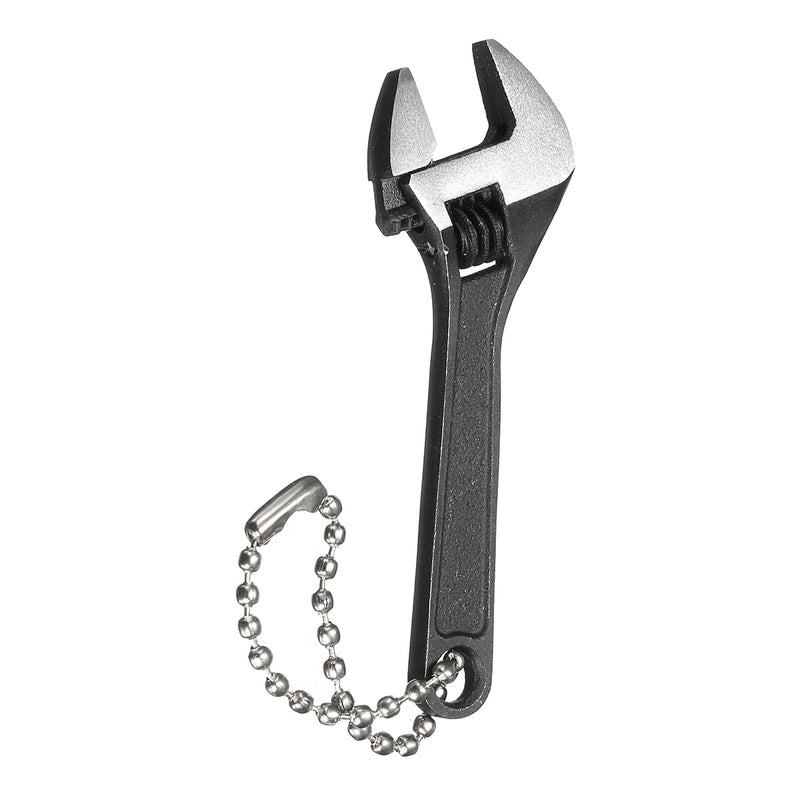 DANIU 66mm 2.6inch Mini Metal Adjustable Wrench Spanner Hand Tool 0-10mm Jaw Wrench Black