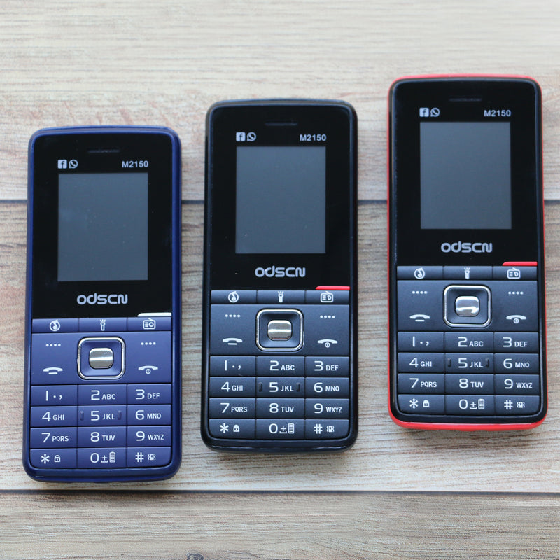 ODSCN M2150 1.8 inch 1000mAh FM Radio bluetooth Whatsapp Speed Dial Dual SIM Card Feature Phone