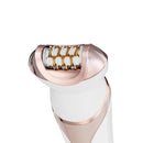 DIGOO 4 In 1 Wet Dry Electric Epilator Shaver Hair Removal Kit with Massage Roller Facial Cleanser Brush for Face Underarm Bikini Line Body Depilation