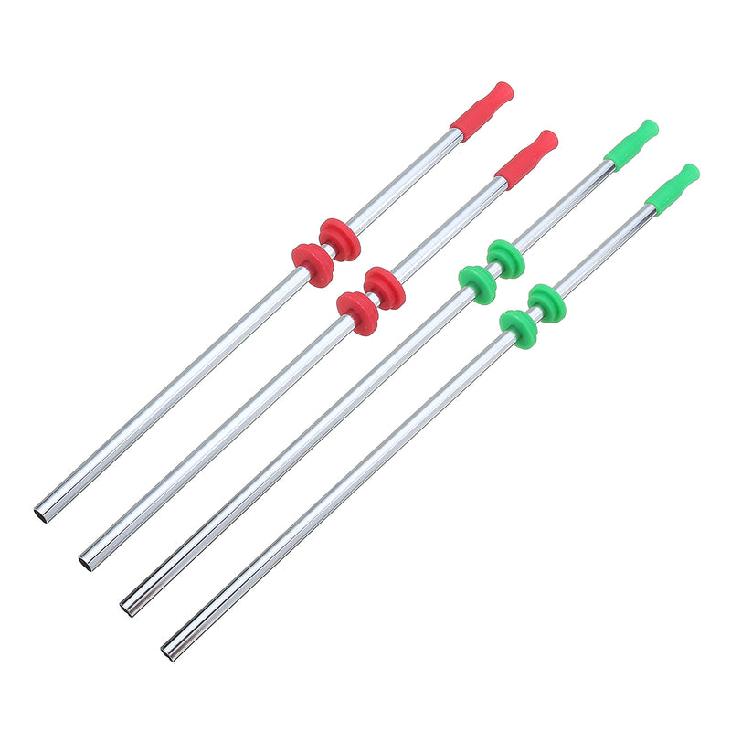 Reusable Drinking Straw Stainless Steel Drink Straws Cleaning Brushes Set with Silicone head