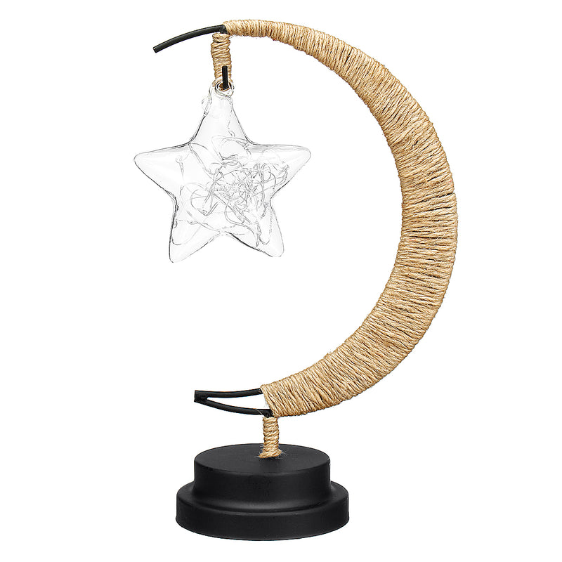 3D Battery Star Night Light Glass LED Home Party Wishing Lamp for Christmas