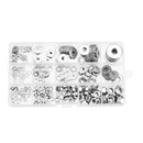 Suleve MXSW6 270Pcs Stainless Steel Flat Washer Fender Washer Hex Nut M3/M4/M5/M6/M8 Assortment Kit
