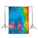 3x5FT 8x10FT Flamingo Fish Unicorn Animals Photography Backdrop Studio Prop Background