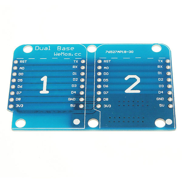 5Pcs Double Socket Dual Base Shield For D1 Mini NodeMCU ESP8266 DIY PCB D1 Expansion Board