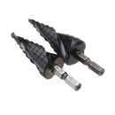 Drillpro HRC89 M35 Cobalt Step Drill Bit 4-22mm/5-21mm TiAlN Coated Step Drill 1/4 Inch Hex Shank