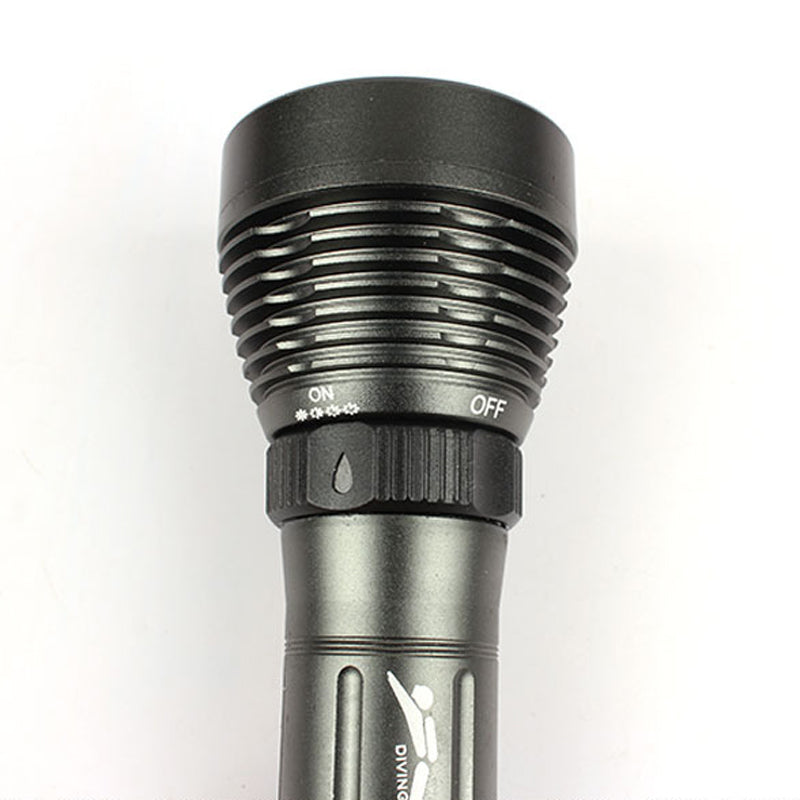 10W T6 LED 800Lumens 8 Modes Flashlight Professional Underwater 50M Driving Flashlight 18650 26650