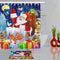 180X180 Santa Claus Christmas Gifts Shower Curtain with Hooks Waterproof Bathroom Carpet Set