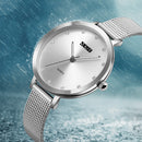 SKMEI 1291 Crystal Quartz Watches Ultra Thin Dial Full Steel Women Wrist Watch