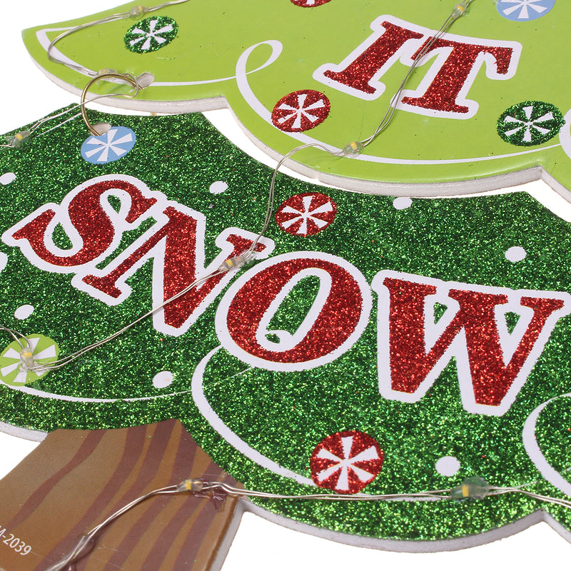 LED Christmas Tree Decoration String Light Window Hanging Ornament Holiday Gift