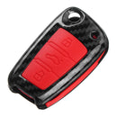 Plastic+Silicone Car Key Case Protector Cover Remote Control Fob for Audi Q3 A1 S3 Q7 A5 TT TTS