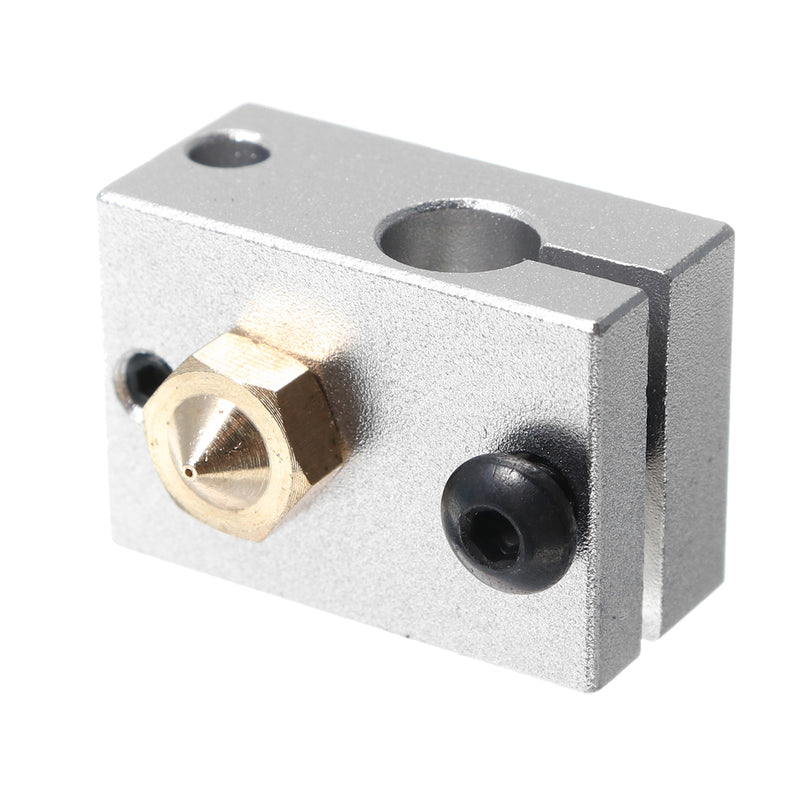 V6 PT100 Aluminum Block Silicone Case Kit with 2m Thermistor Wire for 3D Printer