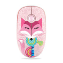 FD V8 Portable 2.4GHz Wireless Mouse Cute Cartoon Home Office Power Saving Silent Mouse 1000DPI Gaming Mouse for Windows 7 / 8 / 10 / Vista XP Mac
