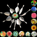 3D Jelly Flower Art Tools Syringe 3D Gelatin Cake Syringe Art Tools Kit 10Pcs