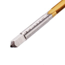 Drillpro 1/4-28 UNEF Right Hand Screw Tap with or without Titanium Coating Thread Tap with Round Thread Die