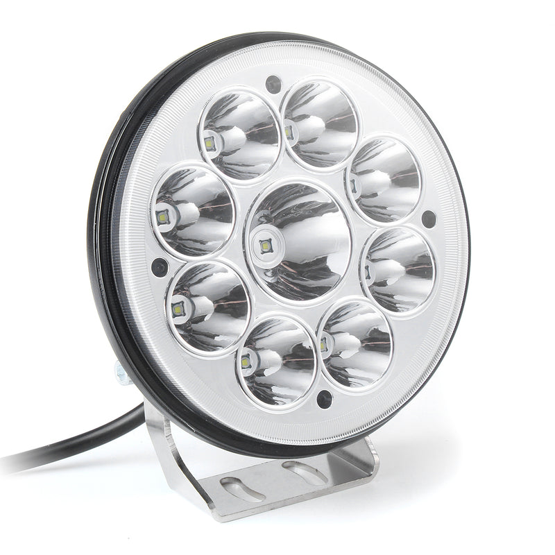 5 inch 9V-32V 80W 12V 9 LED Work Light Spot Round Driving Fog Lamp Motorcycle Offroad ATV 4WD