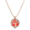 Trendy Rhinestone Fragrance Necklace Life Tree Essential Oil Necklace For Women