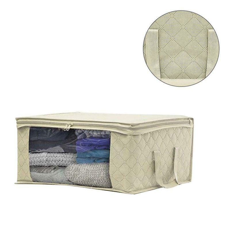 Non-woven Space Saver Clothes Quilt Blanket Storage Bag Box Organizer Portable
