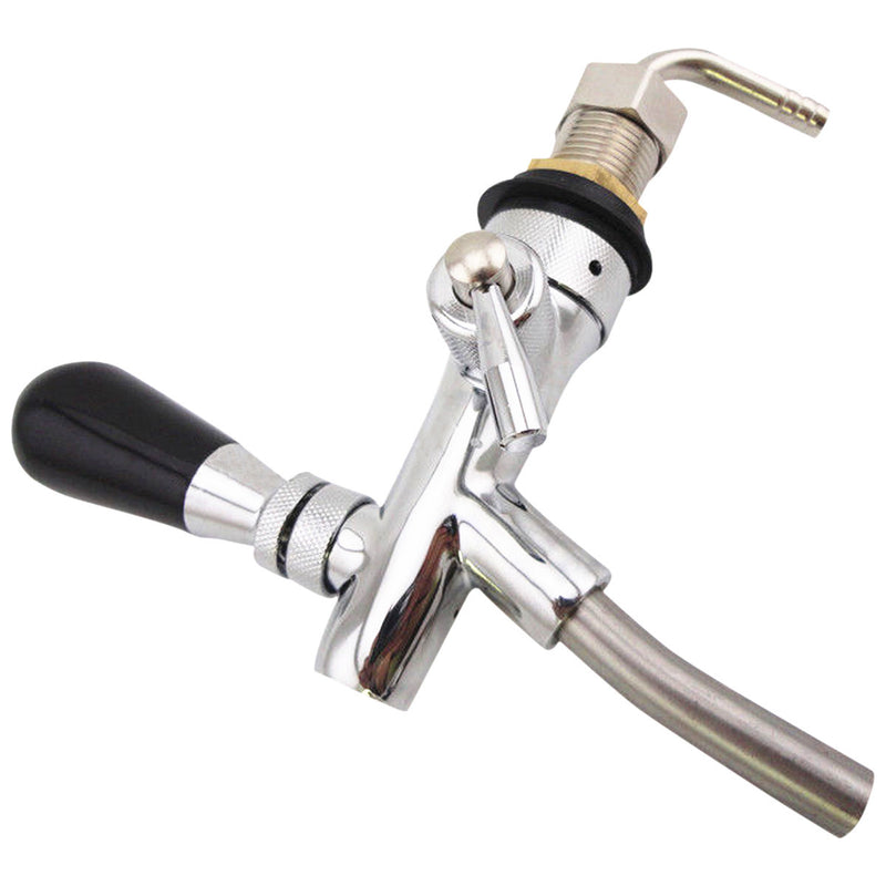 Draft Kegerator Faucet Flow Controller Chrome Plating Shank G5/8 Tap Kit Bottle Opener