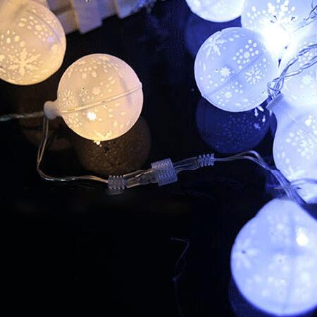 KCASA CSL-7 Gardening 5M 20LED String Light Snow Ball Shape Holiday Garden Party Wedding Decoration