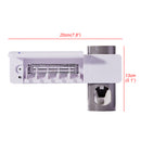 Bathroom Wall Hanging Toothbrush Holder With UV Sterilization Clean Function Toothpaste Squeezer