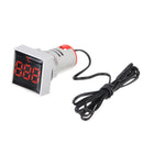 10pcs Mini Crystal Film Square Red LED Digital Thermometer Signal Light AC 50-380V 220V Temperature Meter Indicator Range -20-200 with 1m Sensor