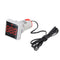 10pcs Mini Crystal Film Square Red LED Digital Thermometer Signal Light AC 50-380V 220V Temperature Meter Indicator Range -20-200 with 1m Sensor