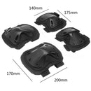 4Pcs Teens Adult Elbow Knee Wrist Sports Protective Guard Safety Gear Pads