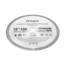 Drillpro 10 Inch 100 Teeth Saw Blade TCT Aluminum Non-Ferrous Metal Saw Blades for Circular Saw Miter Saw Table Saw Radial Arm Saw