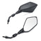 8mm/10mm Motorcycle Mirrors Scooter E-Bike Rearview Mirror Orthodontic Positive With Carbon Fiber Shell